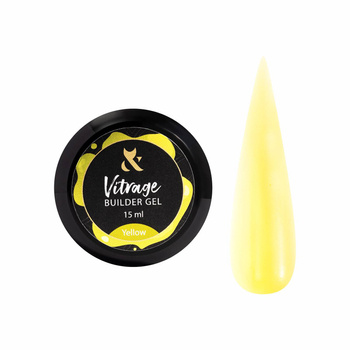 F.O.X Vitrage Builder gel Yellow строительный витражный гель, 15 ml