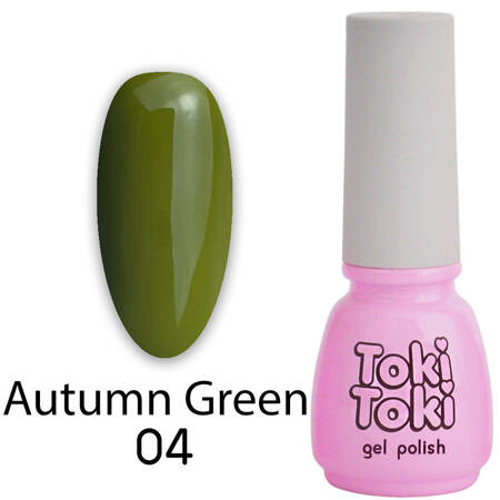 Гель-лак для ногтей Toki Toki Autumn Green AG04 зеленая оливка 5мл