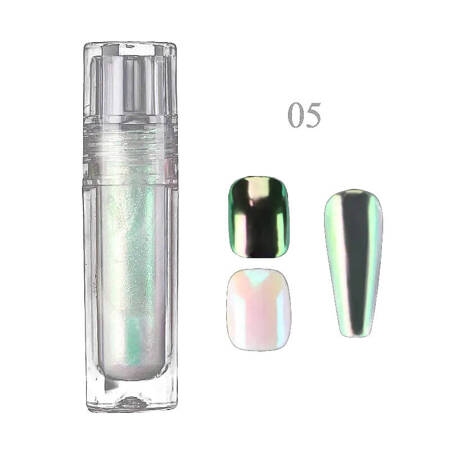 Жидкая втирка порошок Mirror Powder Liquid розово-зеленая MH05