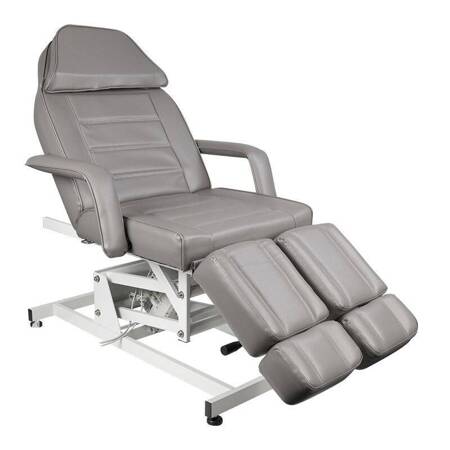 Профессиональная электрическая педикюрная кровать/кресло AZZURRO 673AS, серый (1 мотор)