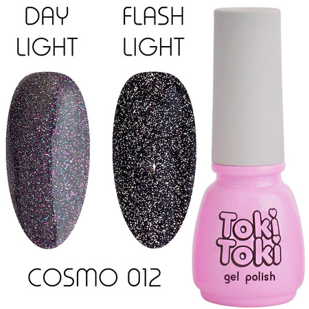 Светоотражающий гель-лак для ногтей Toki Toki Cosmo 12 фиолетовый 5ml