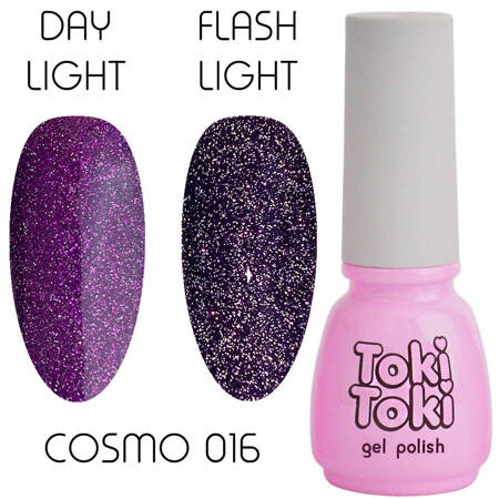 Светоотражающий гель-лак для ногтей Toki Toki Cosmo 16 фиолетовый 5ml