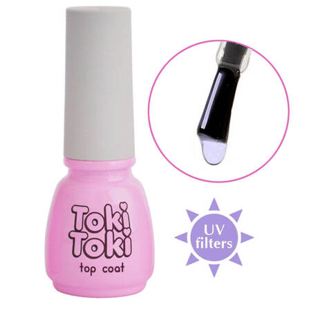 Топ для гель-лака без липкого слоя Toki Toki Toki Toki No wipe High Gloss с УФ-фильтрами 5ml