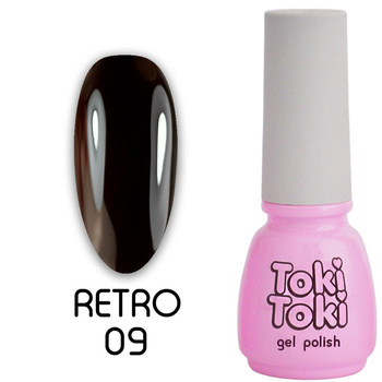 Гель-лак для нігтів Toki Toki Retro RT09 коричневий 5мл