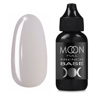 База камуфлююча MOON Full French Rubber Base 17 бежевий з блиском 30 мл