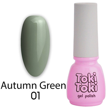 Гель-лак для нігтів Toki Toki Autumn Green AG01 блідо-зелений 5мл