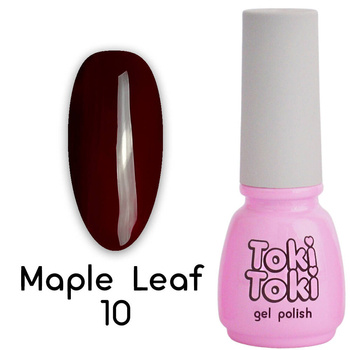 Гель-лак для нігтів Toki Toki Maple Leaf ML10 темно-бордовий 5мл