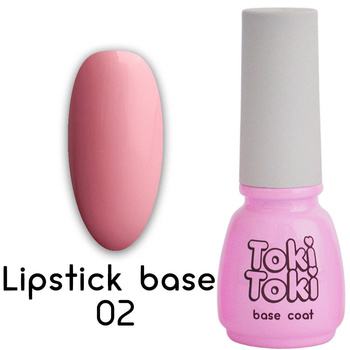 Кольорова база для гель-лаку Toki-Toki Lipstick Base LB02 рожевий 5 мл