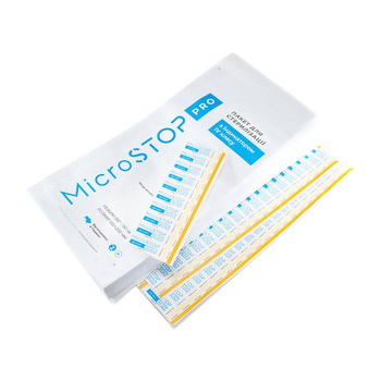 Крафт-пакети MicroStop для стерилізації інструментів 100x200mm Білі + набір індикаторів VI класу