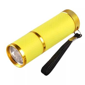 Міні УФ LED ліхтарик для нігтів Жовтий