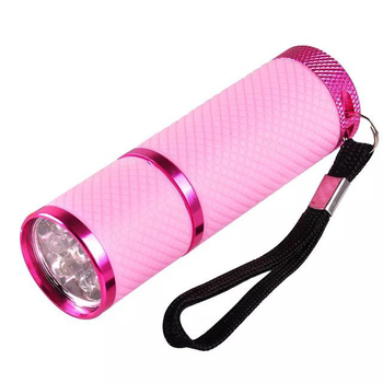 Міні УФ LED ліхтарик для нігтів Рожевий
