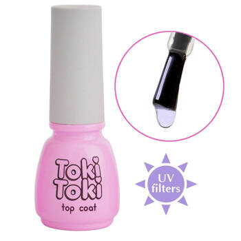 Топ для гель-лака без липкого слоя Toki Toki No wipe High Gloss с УФ-фильтрами 5ml