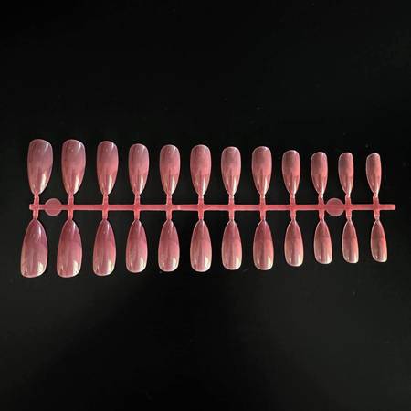 Гелеві тіпси для нарощування нігтів Mигдаль Indian Red 240шт