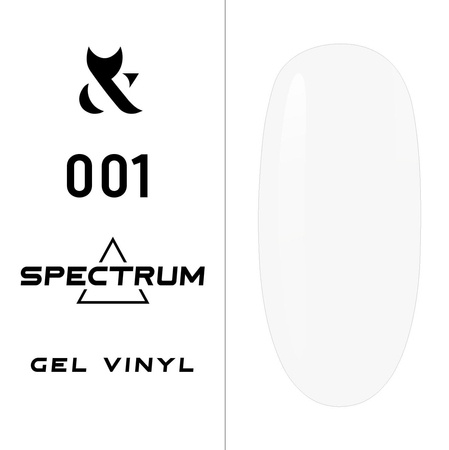 Гель-лак для нігтів F.O.X SHOT Spectrum Gel Vinyl 001 білий 5мл