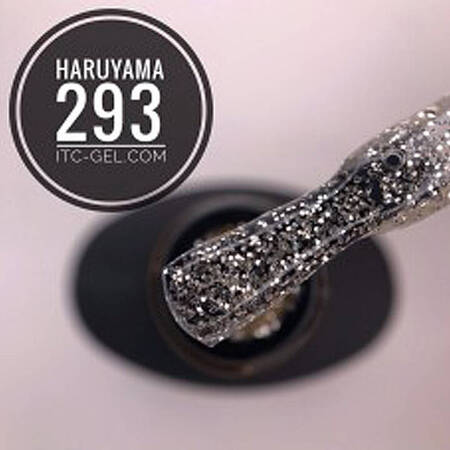 Гель-лак напівпрозорі з золотими блискітками Haruyama 293 8ml