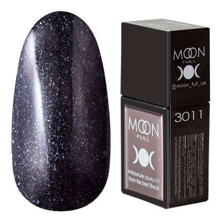 Кольорова база Moon Full Amazing Color Base 3011 чорний з шиммером 12ml