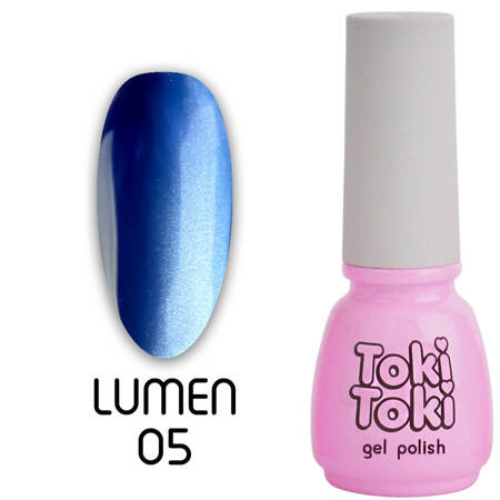 Магнітний гель-лак для нігтів Котяче око Cat Eye Blue Toki Toki Lumen 05 блакитний 5мл