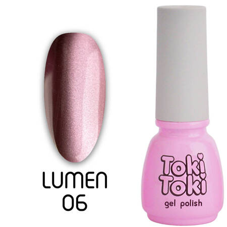 Магнітний гель-лак для нігтів Котяче око Cat Eye Pink Toki Toki Lumen 06 рожевий 5мл