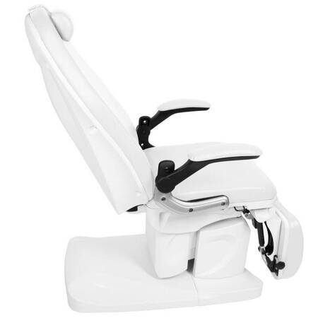 Професійна електрична подологічна кушетка-крісло для процедур педикюру AZZURRO 709A (3 мотори), біла