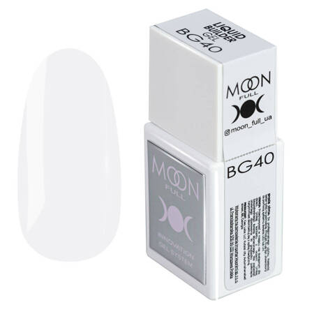 Рідкий гель Moon Full Liquid Builder Gel BG40 для зміцнення та моделювання молочний 15 мл