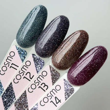 Cвітловідбиваючий гель-лак для нігтів Toki Toki Cosmo 14 бордовий 5ml