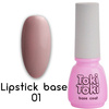 Кольорова база для гель-лаку Toki-Toki Lipstick Base LB01 сіро-рожевий 5 мл