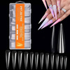 Набір Гелеві тіпси Стилет  XXL прозорi 240шт + гель-клей ADORE Funky Tips Glue Gel 15 мл