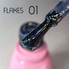 Cвітловідбиваючий гель-лак для нігтів Toki Toki Flakes 01 блакитний 5ml